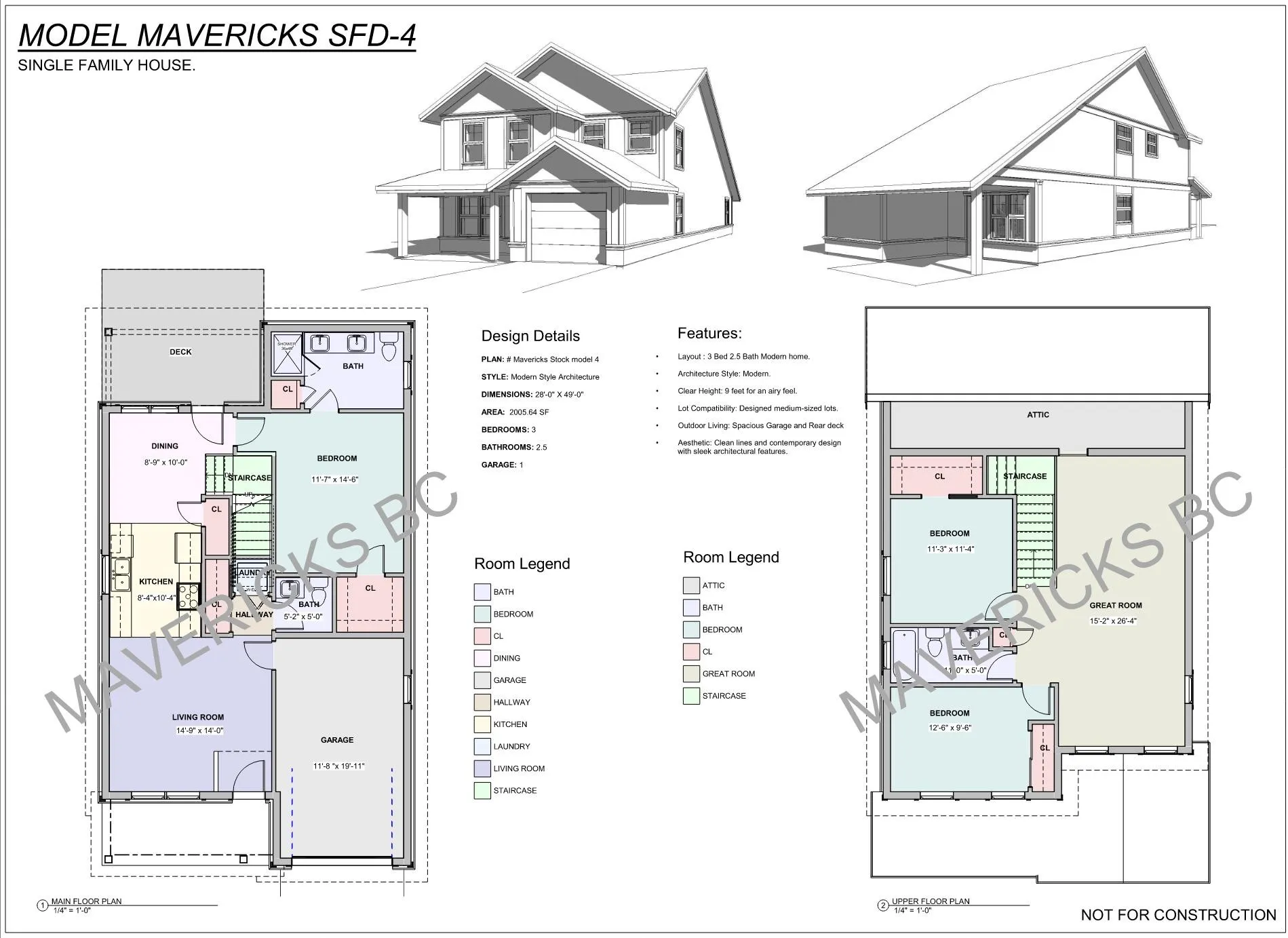 Searock — floor plans and design sheet
