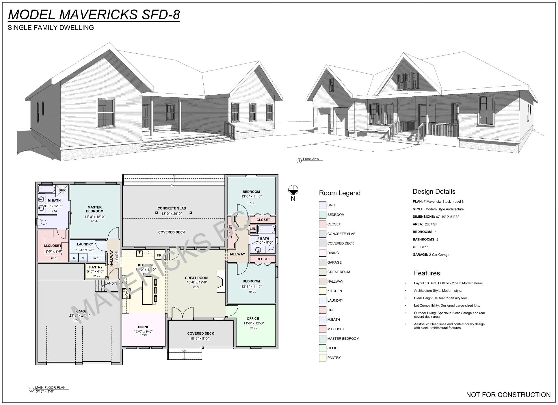 Westfield — floor plans and design sheet