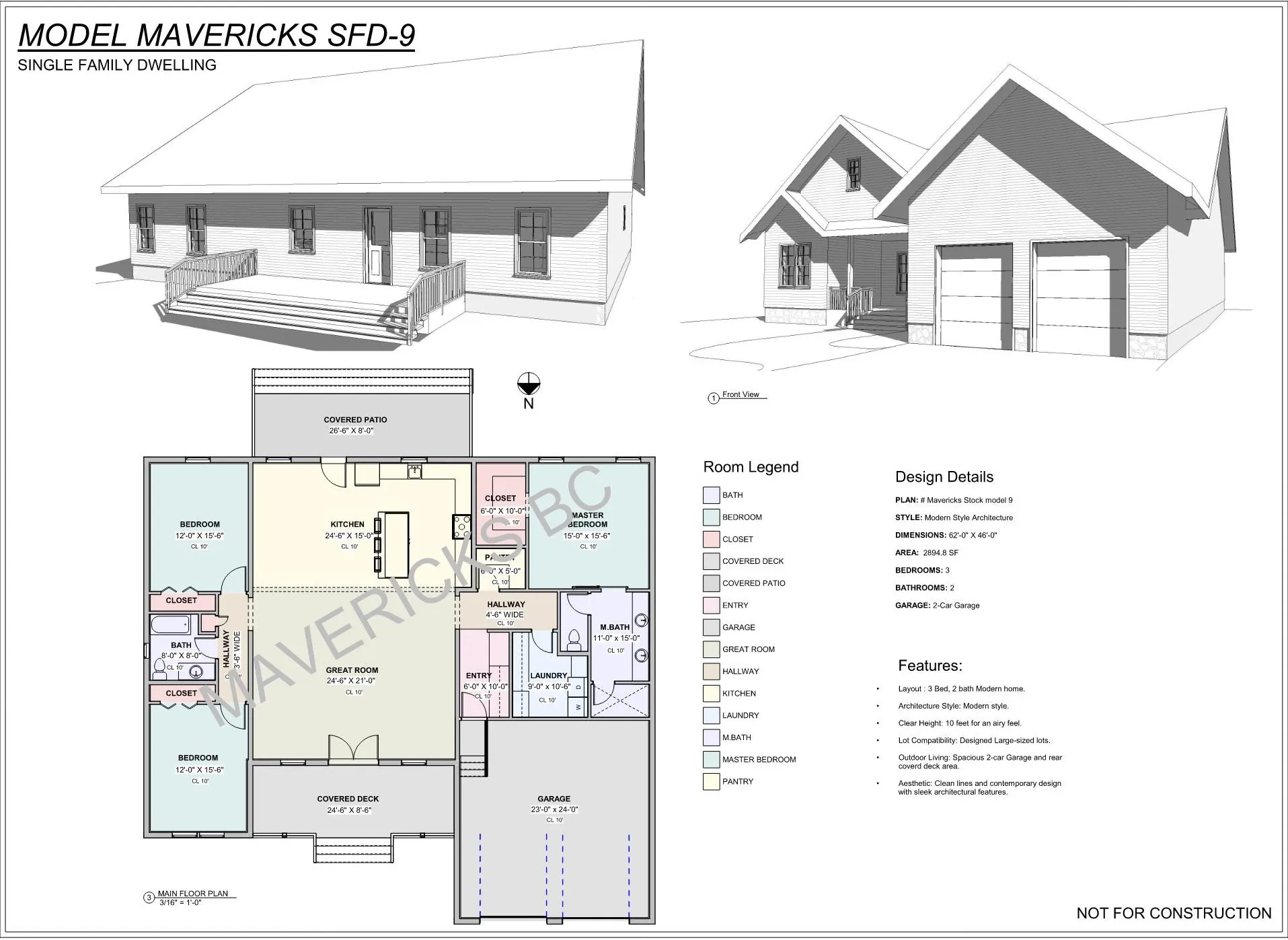 Willow Creek — floor plans and design sheet